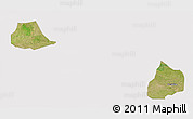 Satellite 3D Map of Xiangcheng, cropped outside