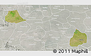 Satellite 3D Map of Xiangcheng, lighten, semi-desaturated