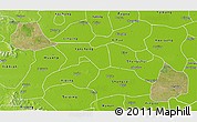 Satellite 3D Map of Xiangcheng, physical outside