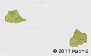 Satellite 3D Map of Xiangcheng, single color outside