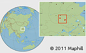 Savanna Style Location Map of Xiangcheng