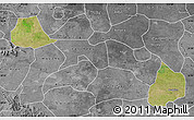Satellite Map of Xiangcheng, desaturated