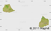 Satellite Map of Xiangcheng, single color outside