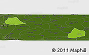 Physical Panoramic Map of Xiangcheng, darken