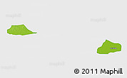 Physical Panoramic Map of Xiangcheng, single color outside