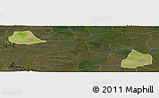 Satellite Panoramic Map of Xiangcheng, darken