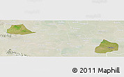 Satellite Panoramic Map of Xiangcheng, lighten