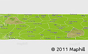 Satellite Panoramic Map of Xiangcheng, physical outside