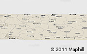 Shaded Relief Panoramic Map of Xiangcheng