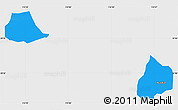 Political Simple Map of Xiangcheng, single color outside