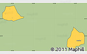 Savanna Style Simple Map of Xiangcheng, cropped outside