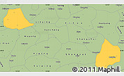 Savanna Style Simple Map of Xiangcheng