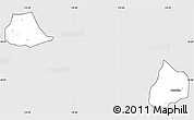 Silver Style Simple Map of Xiangcheng, cropped outside