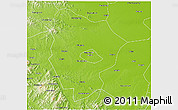 Physical 3D Map of Xinyang