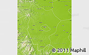 Physical Map of Xinyang