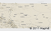 Shaded Relief Panoramic Map of Xinyang
