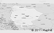 Silver Style Panoramic Map of Xinyang