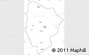 Blank Simple Map of Xinyang, cropped outside
