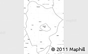Blank Simple Map of Xinyang