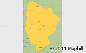 Savanna Style Simple Map of Xinyang