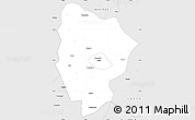 Silver Style Simple Map of Xinyang