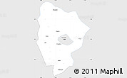 Silver Style Simple Map of Xinyang, single color outside
