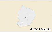 Classic Style 3D Map of Xinye, single color outside
