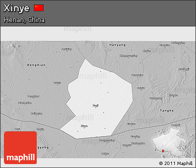 Gray 3D Map of Xinye