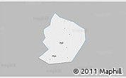 Gray 3D Map of Xinye, single color outside
