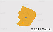 Political 3D Map of Xinye, cropped outside