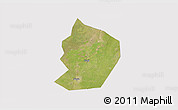 Satellite 3D Map of Xinye, cropped outside