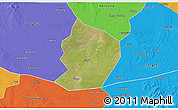 Satellite 3D Map of Xinye, political outside