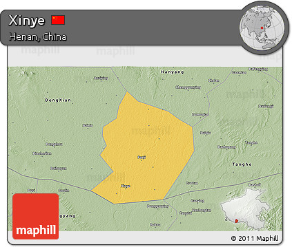 Savanna Style 3D Map of Xinye