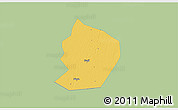 Savanna Style 3D Map of Xinye, single color outside