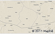 Shaded Relief 3D Map of Xinye