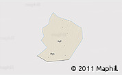 Shaded Relief 3D Map of Xinye, single color outside