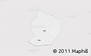 Silver Style 3D Map of Xinye, single color outside
