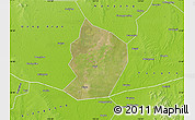 Satellite Map of Xinye, physical outside