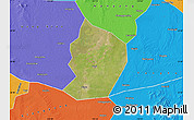 Satellite Map of Xinye, political outside
