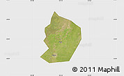 Satellite Map of Xinye, single color outside