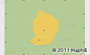Savanna Style Map of Xinye, single color outside