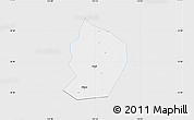 Silver Style Map of Xinye, single color outside