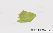 Satellite Panoramic Map of Xinye, cropped outside