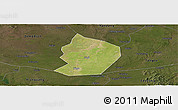 Satellite Panoramic Map of Xinye, darken