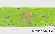Satellite Panoramic Map of Xinye, physical outside