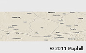 Shaded Relief Panoramic Map of Xinye