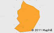 Political Simple Map of Xinye, cropped outside