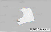 Gray 3D Map of Xinzheng, single color outside
