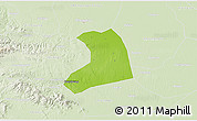 Physical 3D Map of Xinzheng, lighten