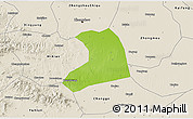 Physical 3D Map of Xinzheng, shaded relief outside
